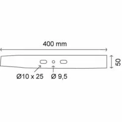 Lame Plate Universelle 40 Cm 5 Lame Plate Universelle 40 Cm -Tondeuse Boutique 10992159 2