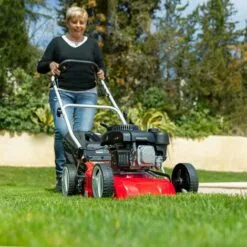 Tondeuse à Gazon 5hp 139cc Essence, Largeur Coupe 41cm 17", Hauteur De Coupe 25-75mm Réglable 7 Positions, Panier 45L, Automotrice - Greencut GLM690X -Tondeuse Boutique 11334638 5