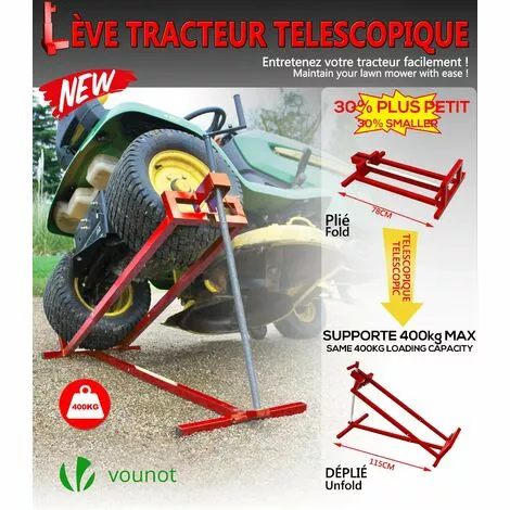 VOUNOT Leve Tracteur Tondeuse Supporte 400 Kg Max 4 VOUNOT Leve Tracteur Tondeuse Supporte 400 Kg Max – Image 2