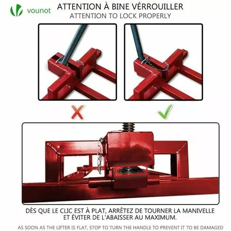 VOUNOT Leve Tracteur Tondeuse Supporte 400 Kg Max 7 VOUNOT Leve Tracteur Tondeuse Supporte 400 Kg Max – Image 5