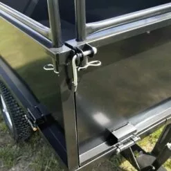 WILTEC Remorque Basculante 200x78x94,5cm Avec Grille Et Parois Amovibles Dispositif D'attelage Universel -Tondeuse Boutique 13454069 5