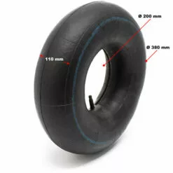 WILTEC Chambre à Air Pour Pneu De Tracteur à Pelouse 16x6.50-8 Avec Valve Droite Roue Tondeuse à Gazon -Tondeuse Boutique 1708328 2