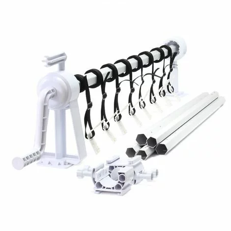 WILTEC Enrouleur Télescopique Pour Bâche De Piscine Et Couverture Solaire 1-6 M Clip 8 Sangles De Fixation 3 WILTEC Enrouleur Télescopique Pour Bâche De Piscine Et Couverture Solaire 1-6 M Clip 8 Sangles De Fixation