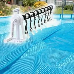 WILTEC Enrouleur Télescopique Pour Bâche De Piscine Et Couverture Solaire 1-6 M Clip 8 Sangles De Fixation 7 WILTEC Enrouleur Télescopique Pour Bâche De Piscine Et Couverture Solaire 1-6 M Clip 8 Sangles De Fixation -Tondeuse Boutique 18032934 3