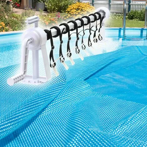 WILTEC Enrouleur Télescopique Pour Bâche De Piscine Et Couverture Solaire 1-6 M Clip 8 Sangles De Fixation 5 WILTEC Enrouleur Télescopique Pour Bâche De Piscine Et Couverture Solaire 1-6 M Clip 8 Sangles De Fixation – Image 3