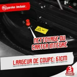 ELEM GARDEN TECHNIC Autoportée Rider 196cc - 61 Cm - ELEM GARDEN -Tondeuse Boutique 18044554 4
