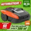 OUTIROR Robot De Tonte - Batterie 20 V - Surface 300M2 - Avec Câble De Guidage -Tondeuse Boutique 18363123 1