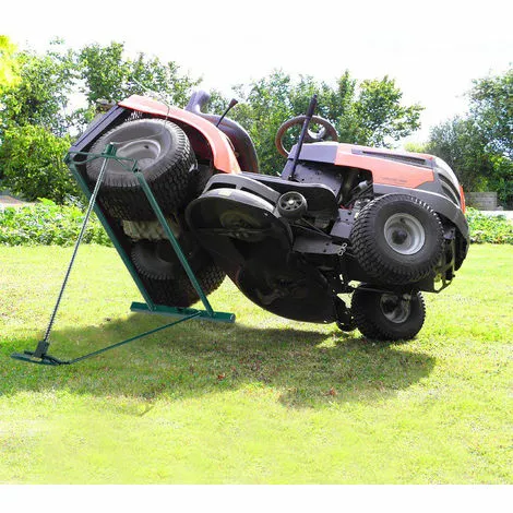 Relaxdays Dispositif De Levage Lève Tondeuse, 400 Kg, Dispositif D’inclinaison Continue De Tondeuse, Acier, Vert 5 Relaxdays Dispositif De Levage Lève Tondeuse, 400 Kg, Dispositif D’inclinaison Continue De Tondeuse, Acier, Vert – Image 3