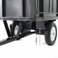 WILTEC Remorque Basculante 114x76x30cm Avec Grille Et Parois Amovibles Dispositif D'attelage Universel 11 WILTEC Remorque Basculante 114x76x30cm Avec Grille Et Parois Amovibles Dispositif D'attelage Universel -Tondeuse Boutique 1888150 5