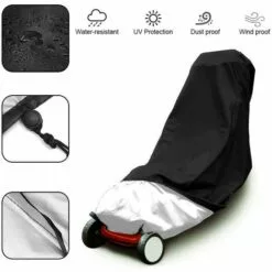 LITZEE Couverture De Tondeuse à Gazon, Imperméable Toile D'ombrage À Toute épreuve Protection UV Toile De Protection Résistant Aux Déchirures 48x18,5x13,5 Pouces