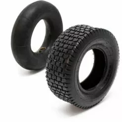 WILTEC Pneu Pour Tracteur à Pelouse 18x8.50-8 4pr Avec Chambre à Air Et Valve Coudée Tondeuse à Gazon