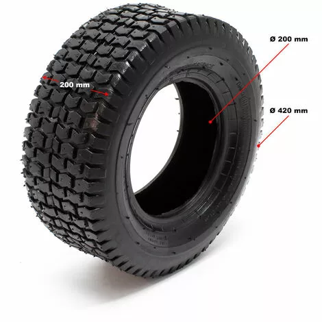 WILTEC Pneu Pour Tracteur à Pelouse 18x8.50-8 4pr Avec Chambre à Air Et Valve Coudée Tondeuse à Gazon 4 WILTEC Pneu Pour Tracteur à Pelouse 18x8.50-8 4pr Avec Chambre à Air Et Valve Coudée Tondeuse à Gazon – Image 2