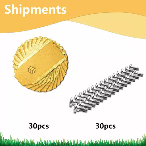 DEVENIRRICHE Lames En Acier Carbonisé De Tondeuse Robotique De Remplacement Pour Toutes Les Tondeuses à Gazon Robotisées Husqvarna Automower 30/45 Pièces, Style 1 6 DEVENIRRICHE Lames En Acier Carbonisé De Tondeuse Robotique De Remplacement Pour Toutes Les Tondeuses à Gazon Robotisées Husqvarna Automower 30/45 Pièces, Style 1 – Image 4