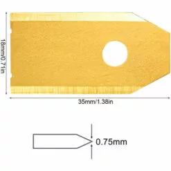 DEVENIRRICHE Lames En Acier Carbonisé De Tondeuse Robotique De Remplacement Pour Toutes Les Tondeuses à Gazon Robotisées Husqvarna Automower 30/45 Pièces, Style 1 11 DEVENIRRICHE Lames En Acier Carbonisé De Tondeuse Robotique De Remplacement Pour Toutes Les Tondeuses à Gazon Robotisées Husqvarna Automower 30/45 Pièces, Style 1 -Tondeuse Boutique 27289854 5