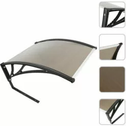 BATHRINS®Robot Tondeuse Garage Toit Rabattable Carport Pour Tondeuse- Robot Tondeuse-Marron