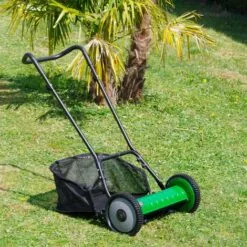 OXEO Tondeuse à Main Pelouse - Tondeuse à Main Gazon -5 Lames Solides - Largeur 40cm - Réglage Hauteur - Tondeuse Manuelle -Tondeuse Boutique 28741582 5