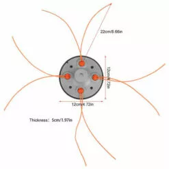 ASUPERMALL Fixation Universelle Cordes Tete De Coupe Facile De Charge Pour Debroussailleuse Eater Weed Whipper -Tondeuse Boutique 29052185 2