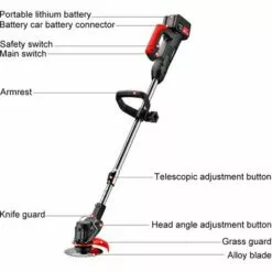 AUGIENB 48VF 3900Mah Coupe Bordure Sans Fil Rechargeable Tondeuse à Gazon De Jardin Avec 1 Batterie 7 AUGIENB 48VF 3900Mah Coupe Bordure Sans Fil Rechargeable Tondeuse à Gazon De Jardin Avec 1 Batterie -Tondeuse Boutique 29984957 3