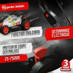 ELEM GARDEN TECHNIC Tondeuse Rechargeable 20V 33 Cm -ElemGardenTechnic -Tondeuse Boutique 30385510 3