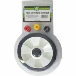 JR MOTOCULTURE Roue De Tondeuse Universelle 180 Mm Avec 4 Bagues De Réduction ROU0002 JR