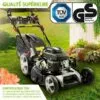 Tondeuse Thermique Tractée 53cm 224cc 2.800 Trs/min 7cv Moteur De Marque 4 Temps 60l Réglage Central 30-80mm, Capot En Tôle En Acier, 4 En 1 - 21224 POWER De Brast -Tondeuse Boutique 32162606 1