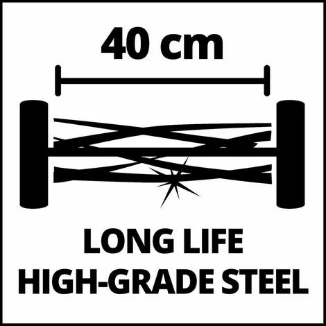 Einhell Tondeuse à Main GC-HM 400 - Surfaces Jusqu’à 250 M² - Largeur De Coupe 400 Mm 5 Einhell Tondeuse à Main GC-HM 400 - Surfaces Jusqu’à 250 M² - Largeur De Coupe 400 Mm – Image 3