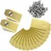 LITZEE Lot De 45 Lames En Titane Pour Tondeuse Robot Husqvarna Automower, Gardena, Yardforce (3 G - 0,75 Mm) + 45 Vis