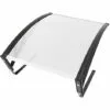YONGQING Abri Pour Robot Tondeuse Protection Garages Toit Protection Solaire Pour Robots Tondeuses Transparent Toit Carport Pour Tondeuses - Noir-argent -Tondeuse Boutique 33025354 1
