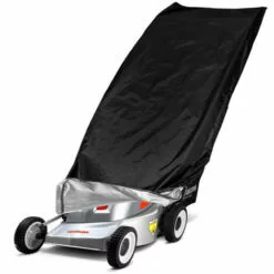 ASUPERMALL Housse De Tondeuse A Gazon Avec Revetement Impermeable Pare-Soleil Housse De Protection Anti-Dechirure Aux Uv Housse Avec Cordon De Serrage, Noir - Noir