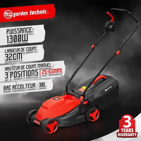 ELEM GARDEN TECHNIC Tondeuse 1300W + Coupe Bordures 250W 4 ELEM GARDEN TECHNIC Tondeuse 1300W + Coupe Bordures 250W – Image 2