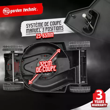 ELEM GARDEN TECHNIC Tondeuse 1300W + Coupe Bordures 250W 6 ELEM GARDEN TECHNIC Tondeuse 1300W + Coupe Bordures 250W – Image 4