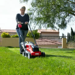 Tondeuse à Batterie Sans Fil 40V GLM200L, 2 Batteries 20V 2 Ou 4 Ah + 1 Chargeur, Largeur De Coupe 33cm, 5 Hauteurs, 3900RPM, Panier De Ramassage 35L - Greencut -Tondeuse Boutique 34738159 4