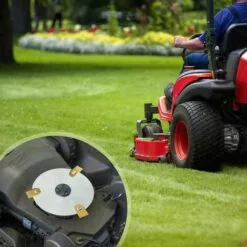 DONTODENT Lame De Tondeuse à Gazon, Lame De Rechange DIAOCARE Pour Tondeuse à Gazon Husqvarna, Husqvarna / Gardena / Yardforce / McCulloch Automower Lame De Couteau De Jardin En Alliage De Titane, Robuste, Avec Vis -Tondeuse Boutique 34829870 2