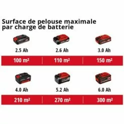 Einhell Tondeuse à Gazon Sans Fil GE-CM 18/30 Li Kit Power X-Change (18 V, Largeur De Coupe 30 Cm, Surface Conseillée 150 M²) Livré Avec Batterie 3,0 Ah Et Chargeur -Tondeuse Boutique 35102413 4