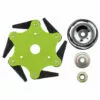 TIGA Tête De Tondeuse à Gazon 3/6 Lames En Acier Pour Ficelle D'herbe De Jardin + Couvercle De Plaque (vert, 6 Dents Avec Pièces) 1 TIGA Tête De Tondeuse à Gazon 3/6 Lames En Acier Pour Ficelle D'herbe De Jardin + Couvercle De Plaque (vert, 6 Dents Avec Pièces) -Tondeuse Boutique 35626584 1