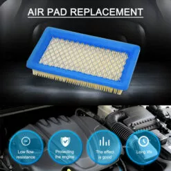 ASUPERMALL Paquet De 5 Filtres A Air 491588S, Remplacement Pour Briggs Stratton 491588 4915885 Cartouche De Filtre A Air Oem Plate, Filtre A Air Pour Tondeuse A Gazon, Bleu -Tondeuse Boutique 36417687 3