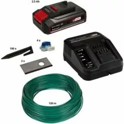 Einhell Kit D'installation 500m² Pour Robot-Tondeuse FREELEXO (Jusqu'à 500m², 3 Lames, 130m Câble Périphérique) Livré Avec Batterie 2,5Ah Et Chargeur -Tondeuse Boutique 36889421 5