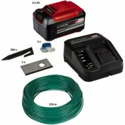 Einhell Kit D'installation 1200m² Pour Robot-tondeuse FREELEXO (Jusqu'à 1200m², 3 Lames, 210m Câble Périphérique) Livré Avec Batterie 5,2Ah Et Chargeur -Tondeuse Boutique 36889513 5