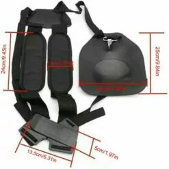 BARES Bandoulière Pour Tondeuse, Double Bandoulière Pour Tondeuse Professionnelle En Nylon Avec Ceinture Facilement Réglable Pour Débroussailleuse Jardin Pelouse Et Appareil Photo -Tondeuse Boutique 37157410 5