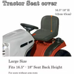 ASUPERMALL Housse De Siege De Tondeuse A Gazon Housse De Siege De Tracteur Heavy Duty Rembourre 600D Oxford Material Gris, Gris -Tondeuse Boutique 37236067 3