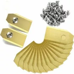 ABCRITAL Lames De Couteau En Titane, Couteau De Tondeuse À Gazon Robot Pour Toutes Les Vis De Tondeuse À Gazon Robot Husqvarna Automower