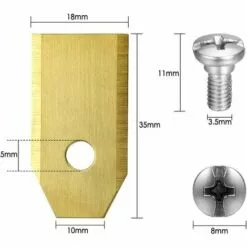 ABCRITAL Lames De Couteau En Titane, Couteau De Tondeuse À Gazon Robot Pour Toutes Les Vis De Tondeuse À Gazon Robot Husqvarna Automower 10 ABCRITAL Lames De Couteau En Titane, Couteau De Tondeuse À Gazon Robot Pour Toutes Les Vis De Tondeuse À Gazon Robot Husqvarna Automower -Tondeuse Boutique 38079051 4