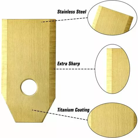 ABCRITAL Lames De Couteau En Titane, Couteau De Tondeuse À Gazon Robot Pour Toutes Les Vis De Tondeuse À Gazon Robot Husqvarna Automower 7 ABCRITAL Lames De Couteau En Titane, Couteau De Tondeuse À Gazon Robot Pour Toutes Les Vis De Tondeuse À Gazon Robot Husqvarna Automower – Image 5