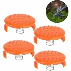 ECHOO Capuchons De Bobine, Ressorts Accessoires De Pièces De Rechange Couvercles De Capuchon De Bobine De Rechange Compatibles Avec Ressort Pour Bobine De Débroussailleuse AFS Matériau ABS Solide Et Durable (4PCS) 8 ECHOO Capuchons De Bobine, Ressorts Accessoires De Pièces De Rechange Couvercles De Capuchon De Bobine De Rechange Compatibles Avec Ressort Pour Bobine De Débroussailleuse AFS Matériau ABS Solide Et Durable (4PCS) -Tondeuse Boutique 39605931 2