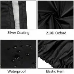 TANABATA Housse Imperméable Pour Tondeuse Autoportée - Housse De Protection Pour Tracteur De Jardin (182,9 X 111,8 X 116,8 Cm) -Tondeuse Boutique 42414944 5