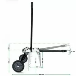 WILTEC Scarificateur Trainé Pour Tracteur Tondeuse Largeur De Travail 100cm Roues En Caoutchouc 7 -Tondeuse Boutique 4250536 3