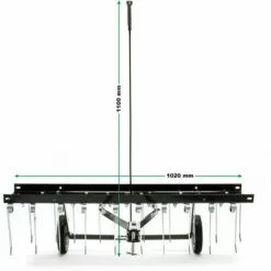 WILTEC Scarificateur Trainé Pour Tracteur Tondeuse Largeur De Travail 100cm Roues En Caoutchouc 7 -Tondeuse Boutique 4250536 4