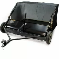 WILTEC Balai Ramasseur Balayeuse Tondeuse Autoportée Largeur De 95 Cm Et Roues En Caoutchouc 254x44,5mm