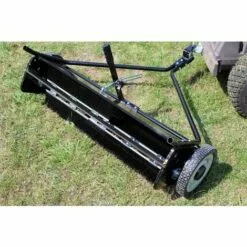 WILTEC Balai Ramasseur Balayeuse Tondeuse Autoportée Largeur De 95 Cm Et Roues En Caoutchouc 254x44,5mm -Tondeuse Boutique 4254666 5