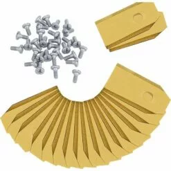 DENUOTOP Lames De Couteau En Titane 30 X Lames De Rechange Robot Tondeuse Pour Tous Les Tondeuses De Jardin Automower Husqvarna Gardena Yard Force Automower Robuste